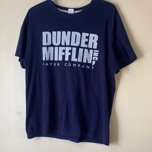 Dunder Mifflin Navy Short Sleeve Graphic Tee